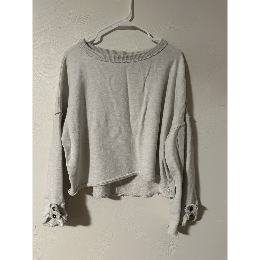 Project Social T Los Angeles Women's Long Sleeve Knit Crop Sweater Size M